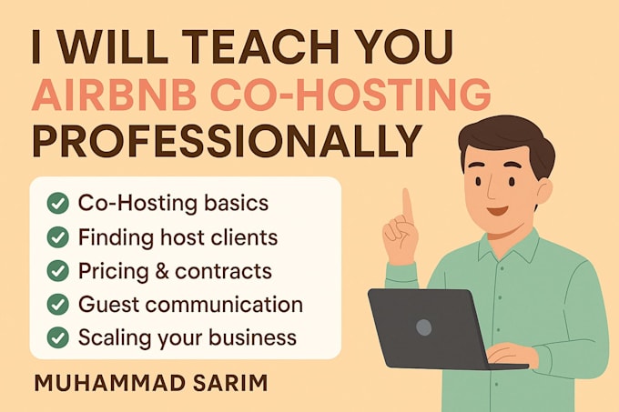 teach you airbnb cohosting professionally