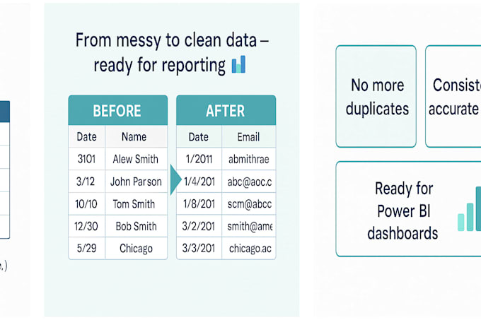 clean and standardize your data in excel or power query