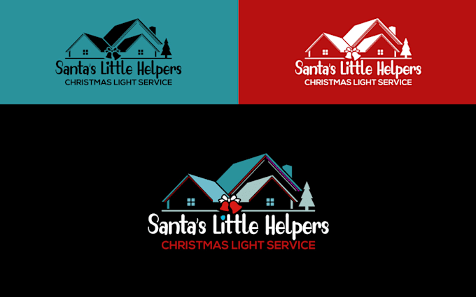 design beautiful modern christmas logo