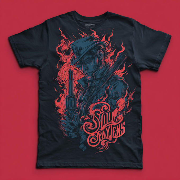 Make custom graphic t shirt design and typography design by Allerma ...