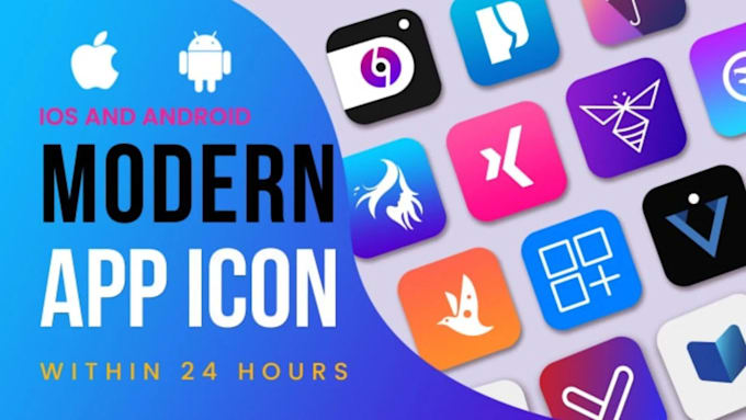 design modern and attractive app icon logo
