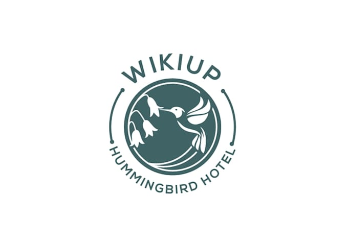 design premium hummingbird hotel logo