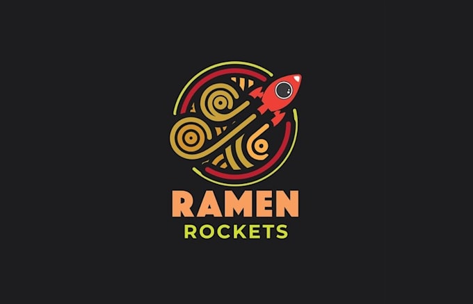 design ramen rockets racing logo