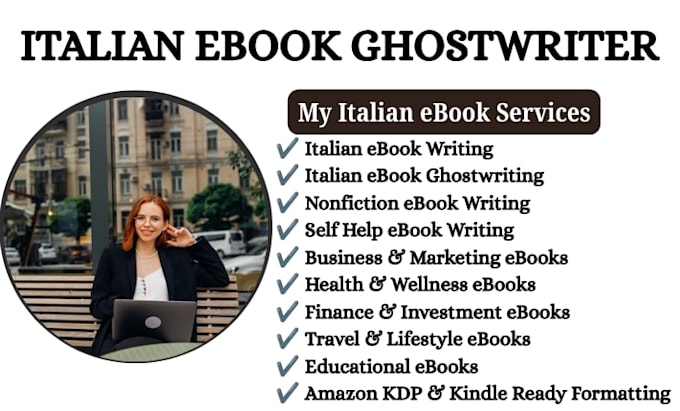 write unique italian nonfiction ebook italian ebook ghostwriter self help ebook