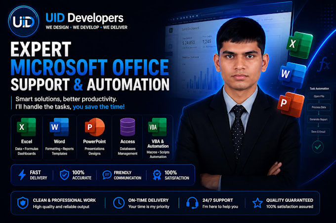 provide expert microsoft office support and automation