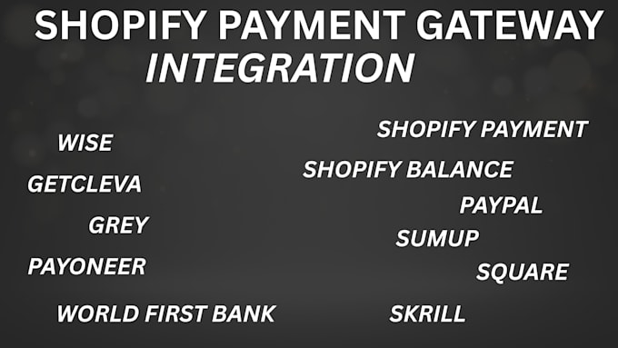activate shopify payment with balance , paypal into your website
