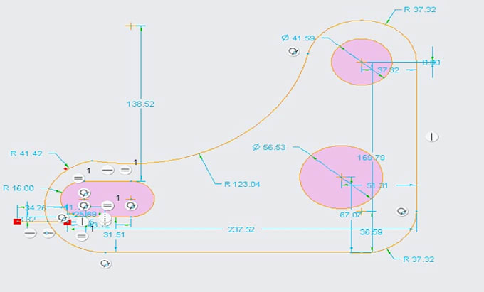 design a modern 2d drawing