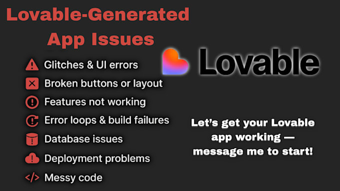 fix, deploy and optimize your lovable ai app and integrate backend