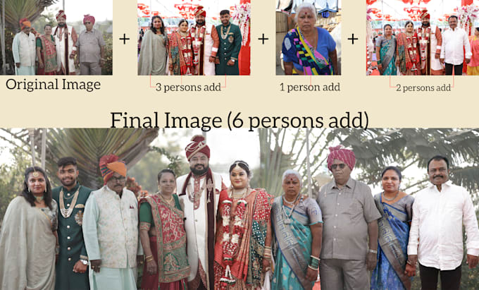 add person to the image proffessionally