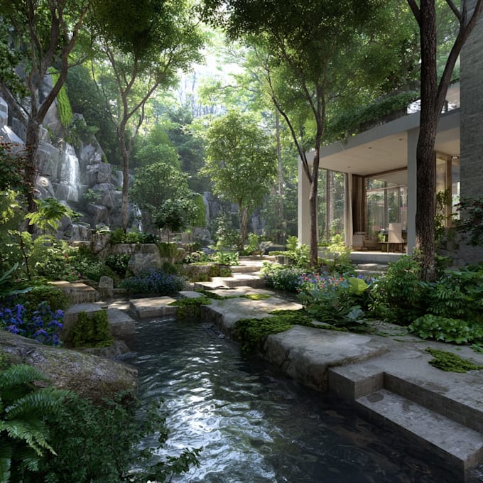 do landscape designing home garden high quality renderings