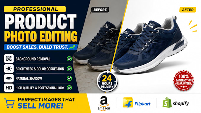do ecommerce product photo editing and background removal