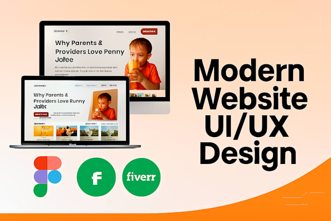 design modern responsive website UI UX