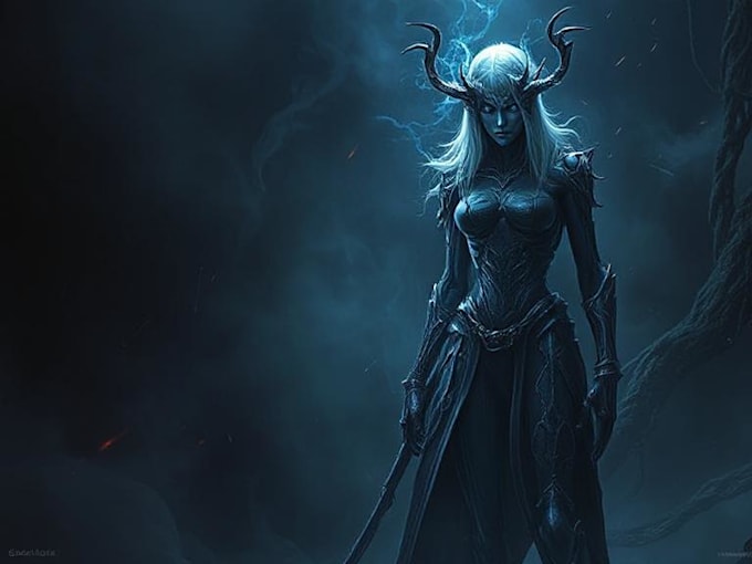 create fantasy, sci fi, character with hyperrealistic style
