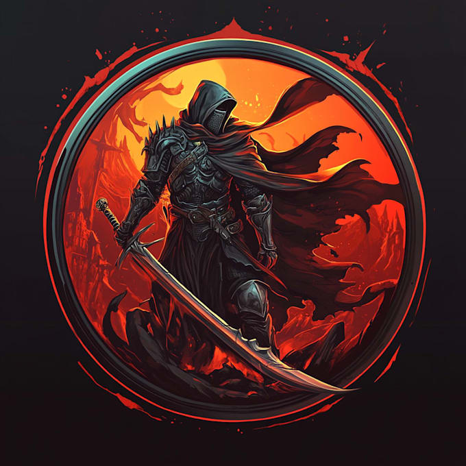 unique fantasy dungeon game logo title pack with
