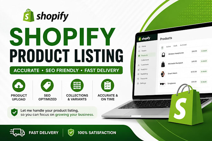 upload products to your shopify store with SEO optimization