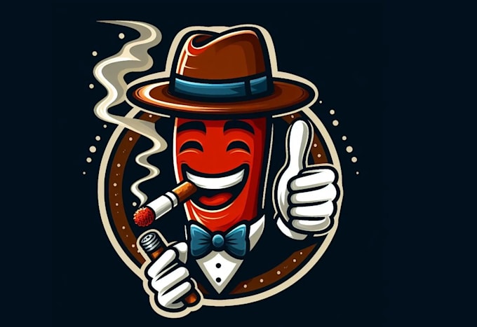 do awesome unique smoking logo