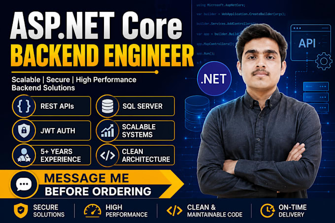 build secure rest apis using asp net core and sql server