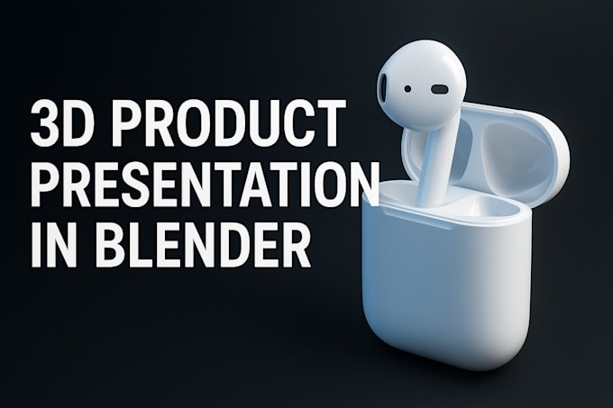 create a realistic 3d product presentation and render