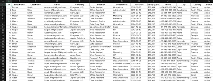 clean and organize your data using python or excel