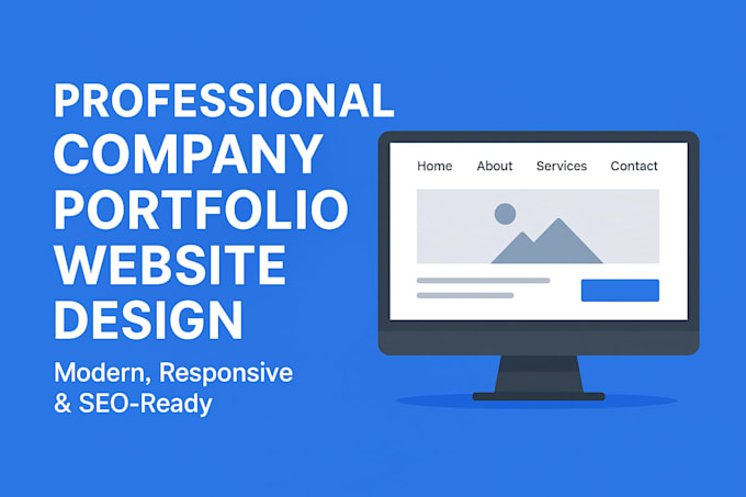 company portfolio website design