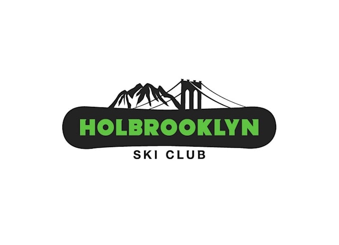 create creative unique ski logo design