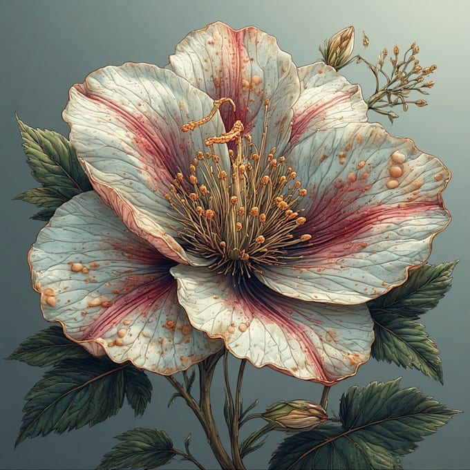 make a beautiful botanical or floral illustration