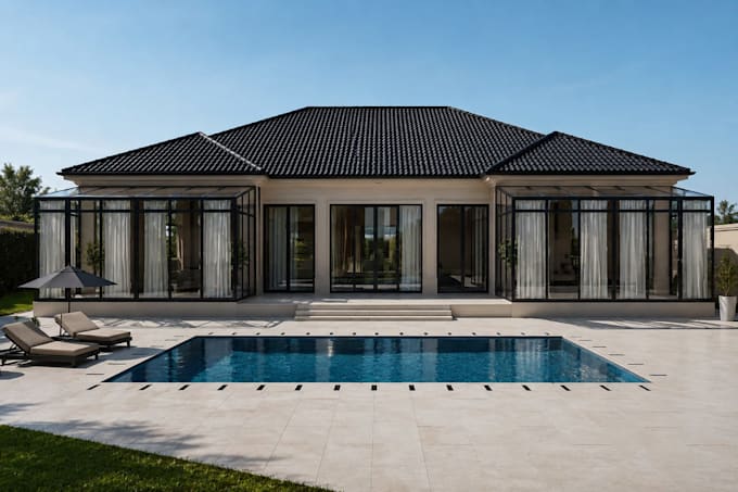 create an exterior and architectural rendering
