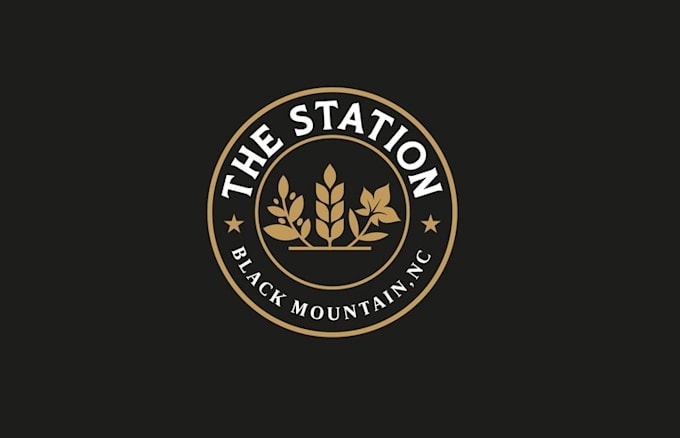 design station coffee beer wine logo