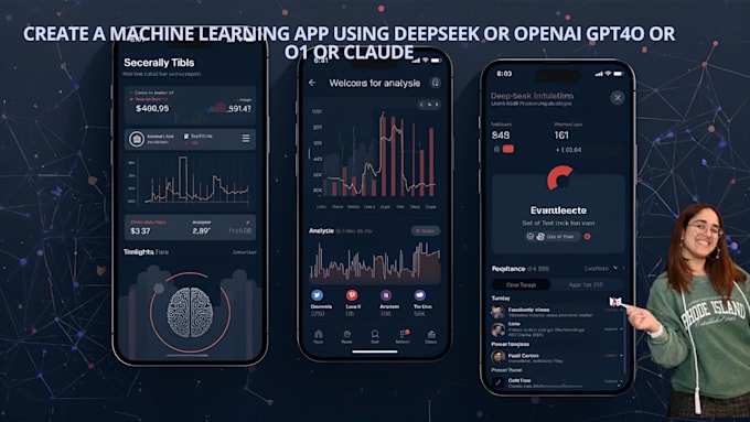 create a machine learning app using deepseek or openai gpt4o or o1 or claude
