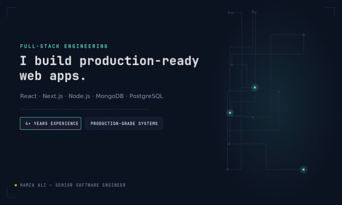 develop full stack web application using react and node