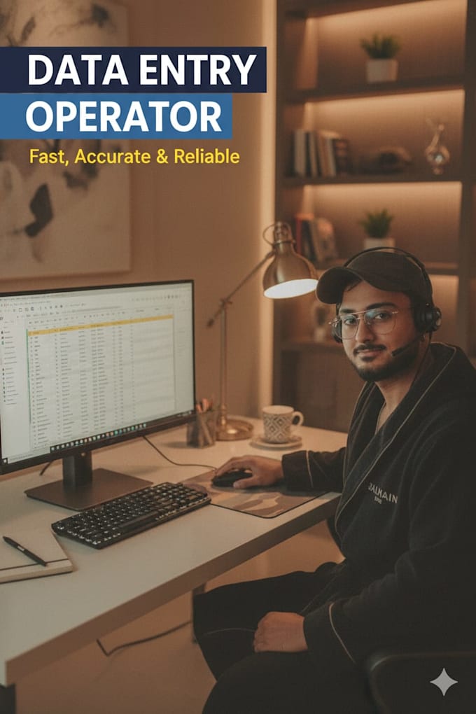 being your reliable and efficient data entry operator for any type of project