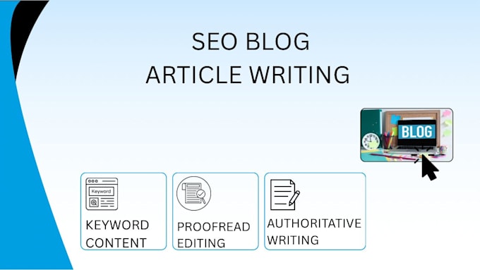 write SEO blog posts and articles