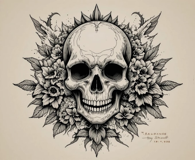 create old school or traditional tattoo design