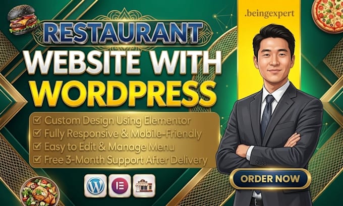 build restaurant website with online ordering in wordpress
