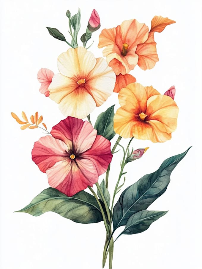 draw realistic botanical illustration