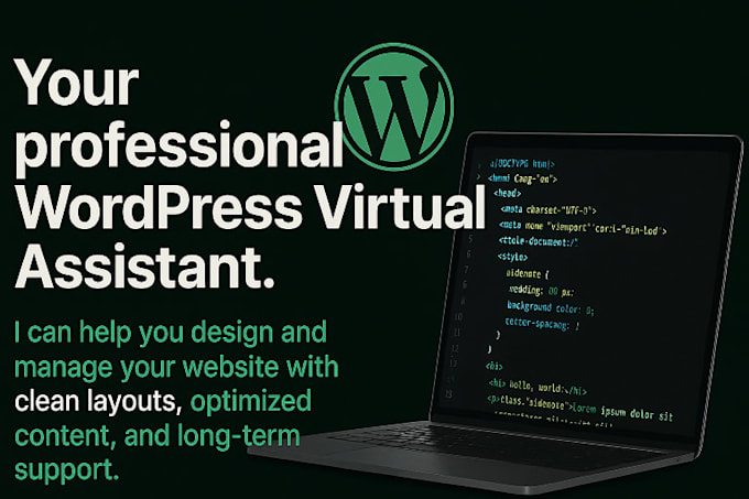 be your wordpress virtual assistant for design, SEO, and maintenance