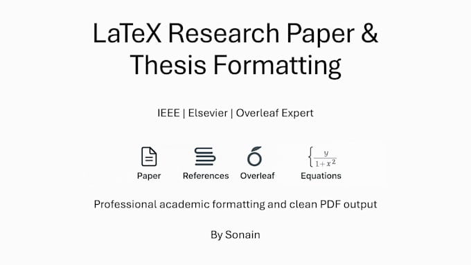 typeset and format your document in latex or overleaf