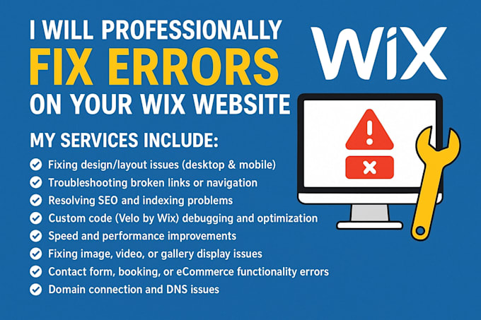 do wix website audit and design or redesign your wix store