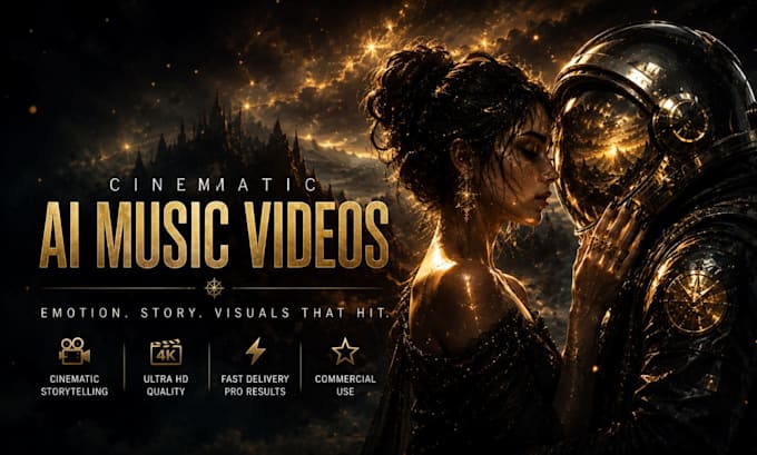 create an epic ai animated music video with cinematic visuals