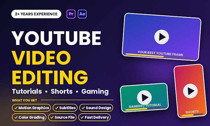 edit engaging youtube videos and tutorials
