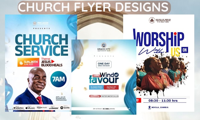 Create an amazing church flyer and events flyer design by Uchechined ...