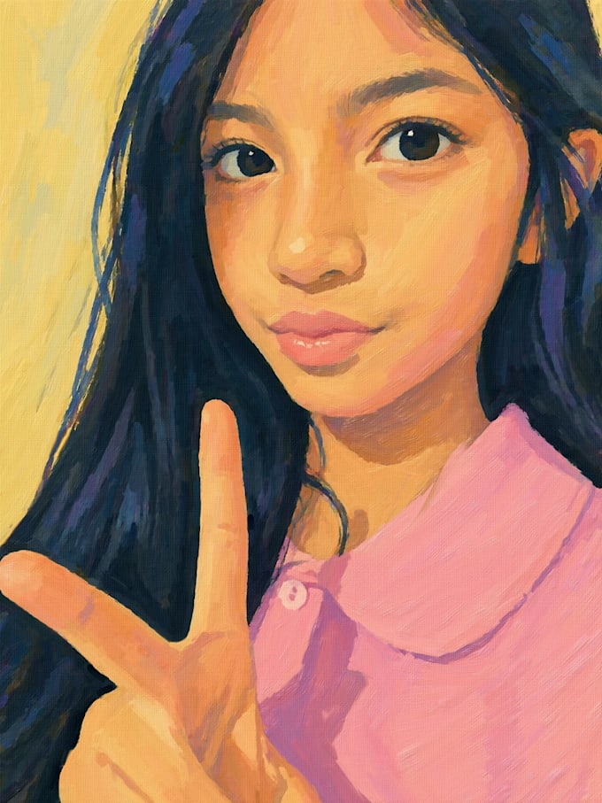 turn any photo into digital oil painting on canvas
