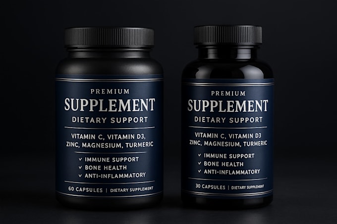do supplement label, bottle label design