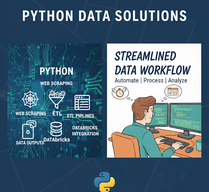 python automation web scraping  databricks and etl