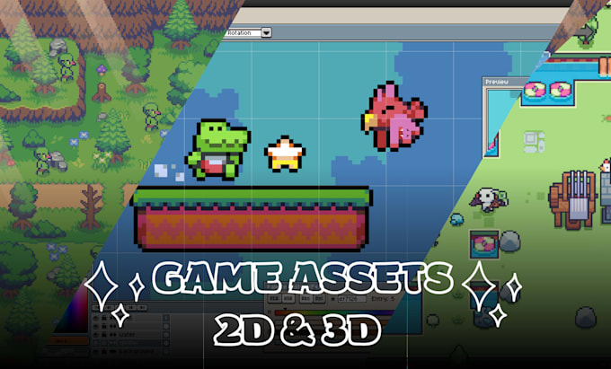 do game assets 2d or 3d low poly
