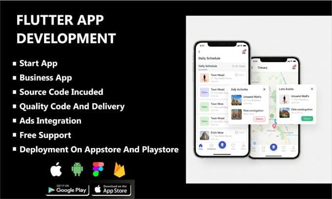 Build mobile app development app developer flutter react native ai app ...