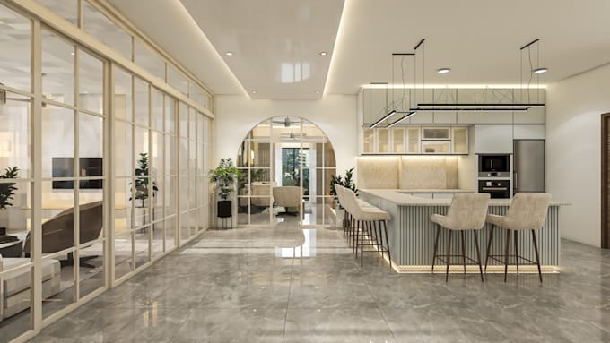 interior and exterior model making and rendering