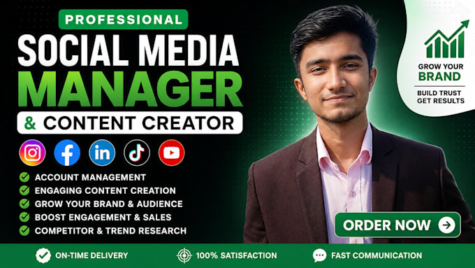 be you social media manger and instagram content creator