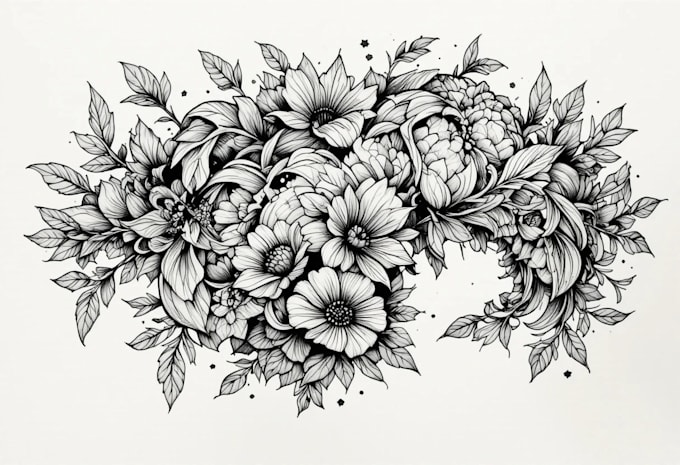 do minimal linework tattoo design for you