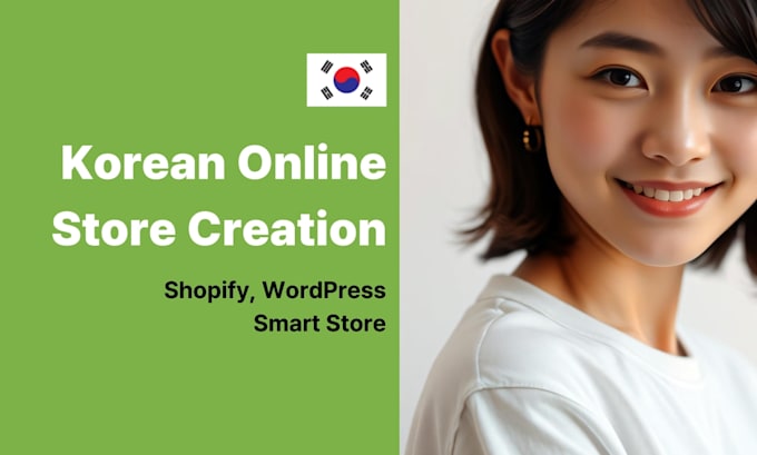 create a professional korean online store with shopify or wordpress
